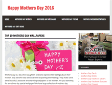 Tablet Screenshot of mothersday123.com